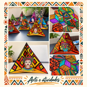 Combo compre 1 leve 2 Apostila com Atividades Arte Africana