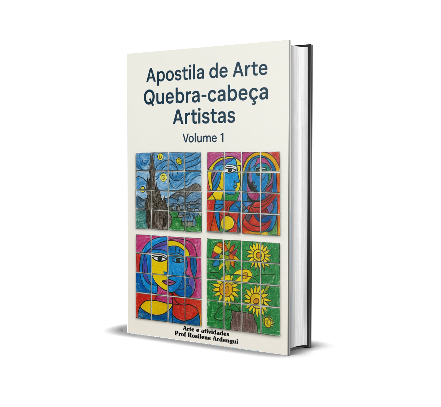 Quebra-cabeça com obras dos artistas Pablo Picasso e Van Gogh