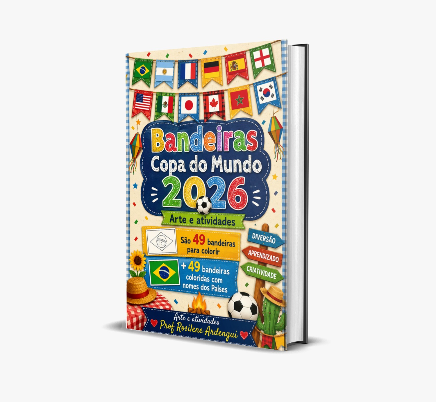 Apostila Bandeiras com Países Copa 2026