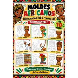 Moldes pontilhados Africanos para completar