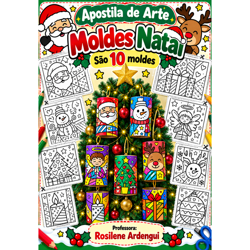Moldes Natal rolinhos